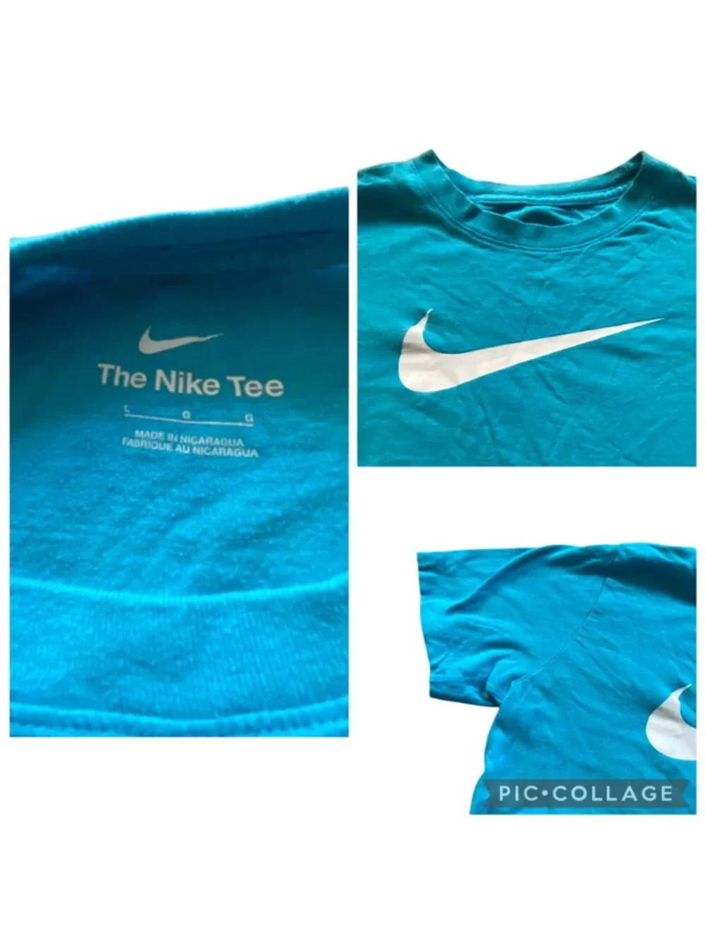 Nike Boys Bundle of 3 Tops Blue/Gray Size L Back To School Fall Athleisure Cute
